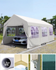 waterproof garage car port big black pop up canopy tent 10x20