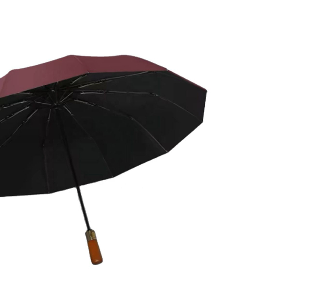 Anti strong windproof waterproof thickened three fold umbrella full-automatic beach umbrella umbrella custom logo printing for the rain