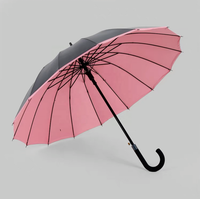 Luxury digital print 2 layers golf umbrella windproof fiberglass wholesale China Manufacture