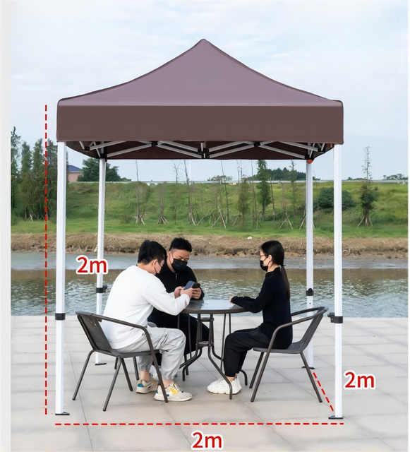 2X2M Outdoor Advertising Custom Print Even Exhibition Pop Up Canopy Tent Steel Frame Folding Trade Show Tent