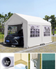 waterproof garage car port big black pop up canopy tent 10x20
