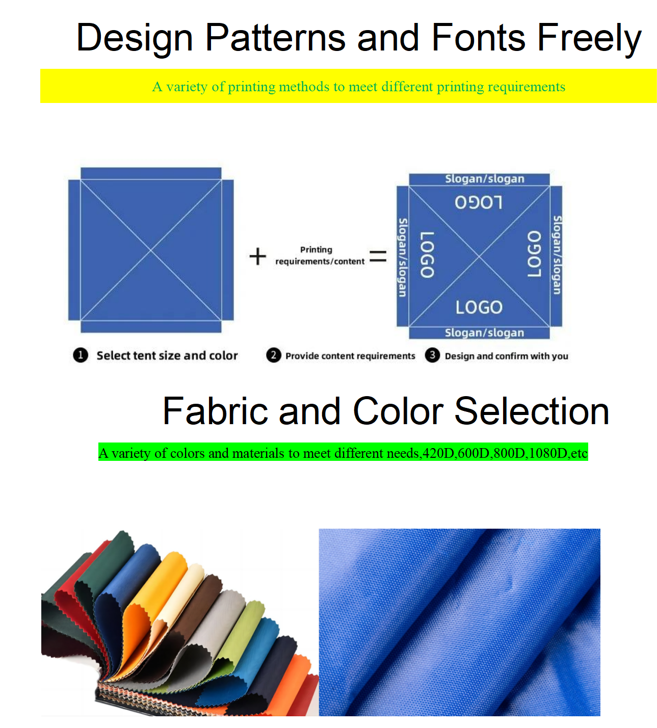 advertising tent