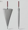 Customized Logo 24k Automatic Open Iridescence Umbrella Golf Windproof Parasol Long Straight Handle Rainbow Umbrella