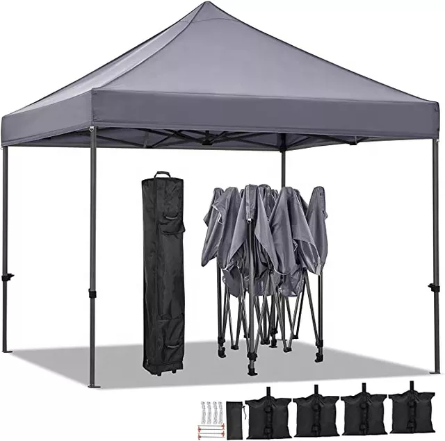 10x10ft Pop up round Canopy Trade Show Tent Portable Trade Show Tent with Excellent Visibility