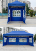 High Quality 10*10ft steel Frame Advertising Tent Single Layer Fabric Side Wall Oxford Cover Featuring Window Promotions