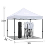 Custom Logo Printed 10x10ft Waterproof Folding Gazebo Heavy Duty 3x3 Oxford Trade Show Tents