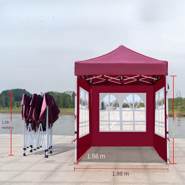 Wholesale Custom Logo Printed Pop up Canopy Marquee Folding Party Tent for Insurance Made from Durable Polyester and Nylon