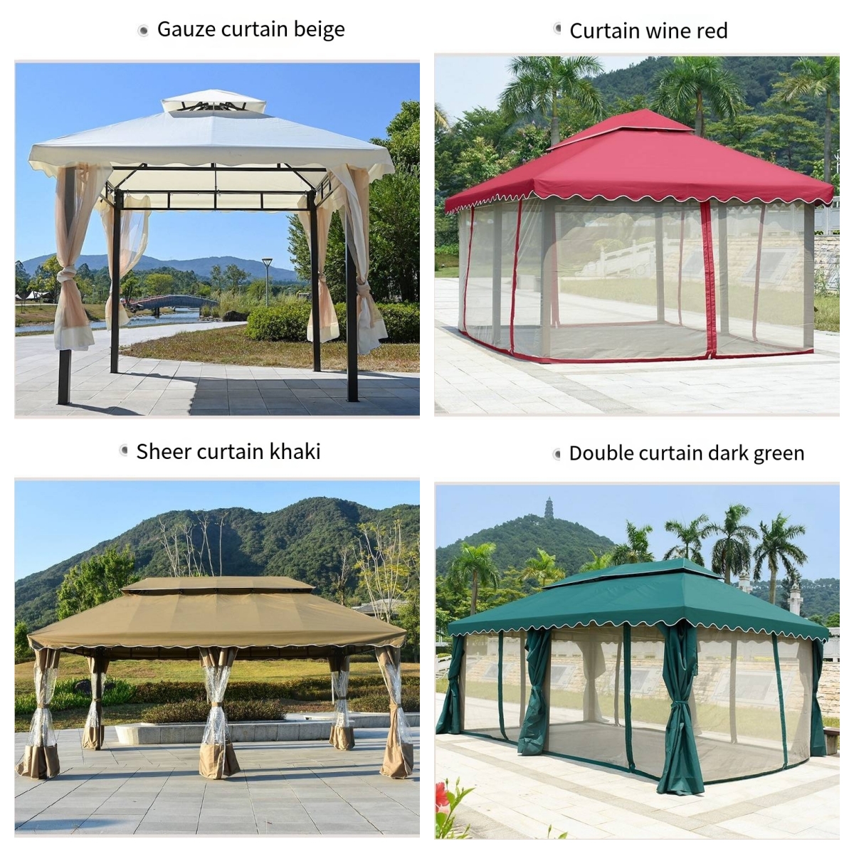wood gazebos
