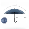 Golf Umbrella with Logo Windproof Base for Umbrella UV Coating Auto Open Eva Handle Custom Print Advertising Double Canopy Rain Umbrellas 
