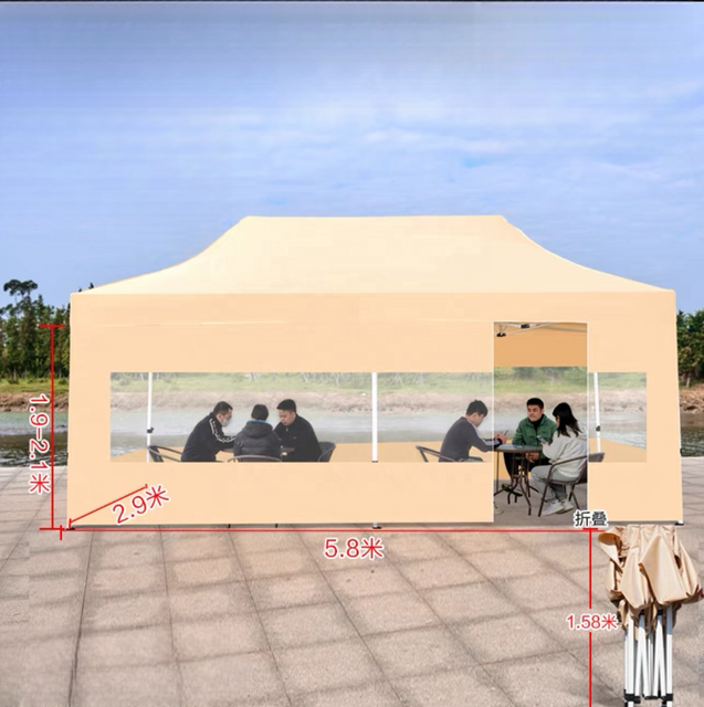 Deluxe Aluminium Frame Folding Pop up Canopy with Custom Printed Advertising for Trade Show Tents