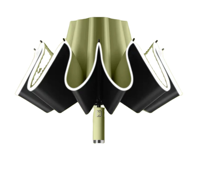 23 Inches 10k Double Vented Layer Three Portable Folding Umbrella Sliver Coated Waterproof Automatic Umbrella