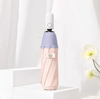 Fashionable umbrella rain 3 folding manual control sun umbrella wooden handle custom print for adults