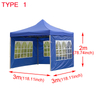 Portable Steel Folding Pop-Up Canopy Tent Waterproof Customizable Logo Printing Events with Window Side Wall