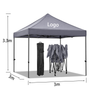 Custom Logo Printed 10x10ft Waterproof Folding Gazebo Heavy Duty 3x3 Oxford Trade Show Tents