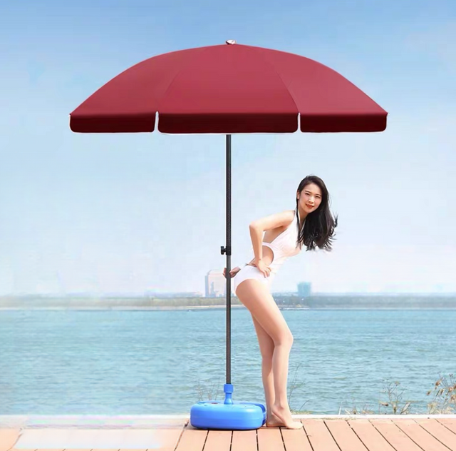 Custom Windproof and Waterproof for Beach Camping Promotional Outdoor Use Manual Control Wholesa leuxury Umbrella