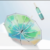 High Quality Custom 3 Fold Rainy Day Uv Lightweight Pocket Small Black Umbrella With Telescopic Shaft