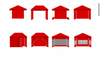 Large Logistics Trade Show Folding Telescopic Awnings Warehouse Awnings Activity Tent