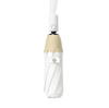 Fashionable umbrella rain 3 folding manual control sun umbrella wooden handle custom print for adults