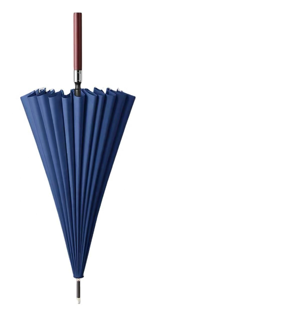 Customized Logo 24k Automatic Open Iridescence Umbrella Golf Windproof Parasol Long Straight Handle Rainbow Umbrella