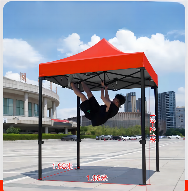 Customized Red Folding Tent 3*3 meters Thick Advertising Exhibition Stall Four-corner Canopy Advertising Inflatables Tent for Sale