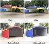 Telescopic awning warehouse awning activity push lapon large logistics tent food stall folding