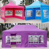 High Quality 10*10ft steel Frame Advertising Tent Single Layer Fabric Side Wall Oxford Cover Featuring Window Promotions