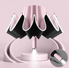 23 Inches 10k Double Vented Layer Three Portable Folding Umbrella Sliver Coated Waterproof Automatic Umbrella