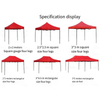 High Quality Hexagonal diamond Frame Canopy Tent for Outdoor Advertising Display UV Printing Techniques Trade Show Events