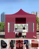 Custom Folding Portable Pop Gazebo Tent Canopy 600D Printed Outdoor Canopy aluminium waterproof Exhibition tents