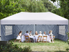 10*20ft Waterproof Portable Car Parking Tent Outdoor Events 3x6 Modern Steel Frame Folding Tent Custom Logo Wedding Parties