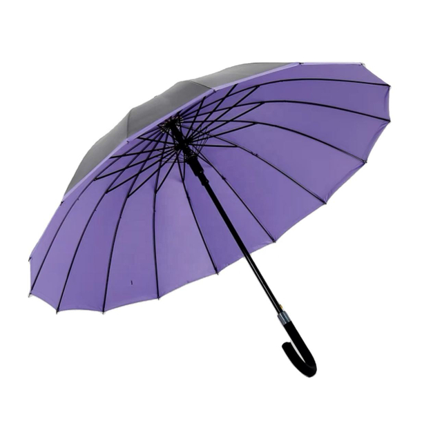 Luxury digital print 2 layers golf umbrella windproof fiberglass wholesale China Manufacture