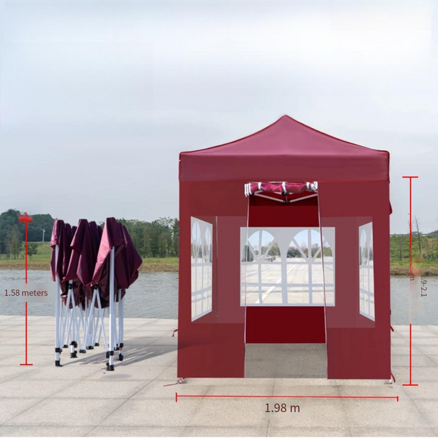 Custom Printed Folding Outdoor Event steel Frame Pop Up Tents Canopy Trade Show Tent steel frame