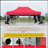 High Quality Pop up Canopy 2x2m 2x3m 3x3m 3x4.5m 3x6m Trade Show Tent Folding Outdoor Advertising Gazebo Fabric Polyester
