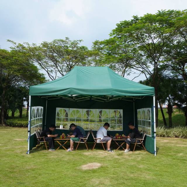 10*15ft trade show tent with custom logo printing branded gazebo canopy hexagonal for business event with cloth