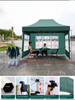 Custom Hexagonal diamond frame Folding Portable Pop up Gazebo Tent Four-Season Polyester Advertising Tent with Logo